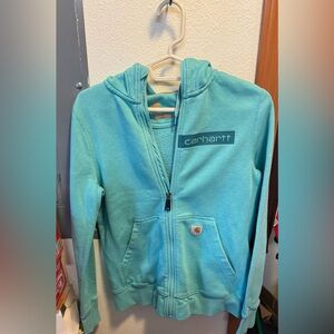 Carhartt Kids Teal Zip-Up Hoodie